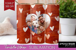 Heart Pattern Photo Tumbler PNG - Valentines Day Picture Product Image 1