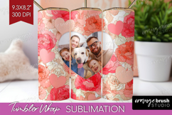 Heart Pattern Photo Tumbler PNG - Valentines Day Picture Product Image 1
