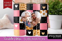 Heart Pattern Photo Tumbler PNG - Valentines Day Picture Product Image 1