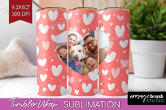 Heart Pattern Photo Tumbler PNG - Valentines Day Picture Product Image 1