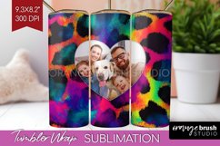 Leopard Print Photo Tumbler PNG - Animal Pattern Picture Product Image 1
