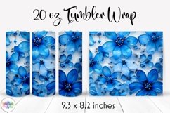 Elegant Floral Tumbler Wrap Bundle | Flowers In Epoxy Resin Product Image 10