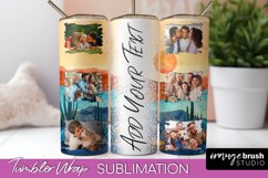 Photo Tumbler Wrap, Boho Family Frame Tumbler Sublimation Product Image 1
