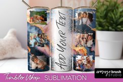 Photo Tumbler Wrap, Marble Family Frame Tumbler Sublimation Product Image 1