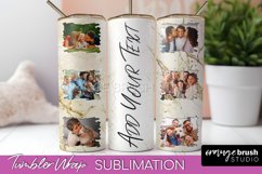 Photo Tumbler Wrap, Marble Family Frame Tumbler Sublimation Product Image 1