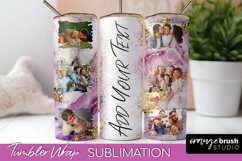 Photo Tumbler Wrap, Marble Family Frame Tumbler Sublimation Product Image 1