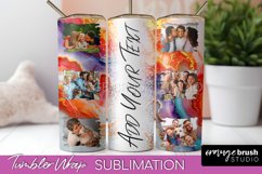 Photo Tumbler Wrap, Marble Family Frame Tumbler Sublimation Product Image 1