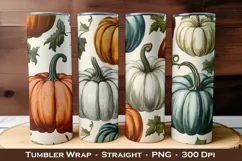 Vintage Pumpkins Tumbler Wraps | 20 oz tumbler wrap Product Image 1