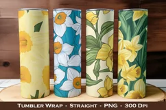 Daffodil Flower Tumbler Wrap, 20 oz tumbler wrap Product Image 1