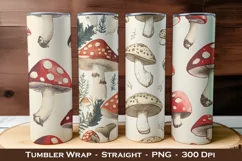 Vintage Mushroom Tumbler Wraps | 20 oz tumbler wrap Product Image 1