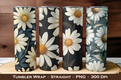 Daisy Flower Tumbler Wrap | 20 oz tumbler wrap Product Image 1