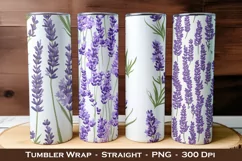 Lavender Flower Tumbler Wrap, 20 oz tumbler wrap Product Image 1