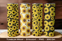 Sunflower Tumbler Wraps | 20 oz tumbler wrap Product Image 1