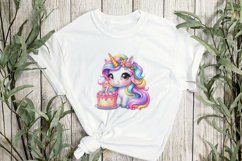 Unicorn Birthday Sublimation Clipart Product Image 2