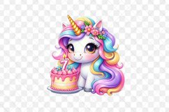 Unicorn Birthday Sublimation Clipart Product Image 3