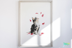 Valentine Kitten Cliparts Product Image 2