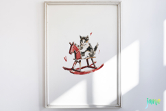 Valentine Kitten Cliparts Product Image 2