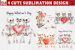 Valentines Skeleton clipart | Happy Valentine&#039;s Day Product Image 1