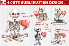 Valentines Skeleton clipart | Happy Valentine&#039;s Day Product Image 1