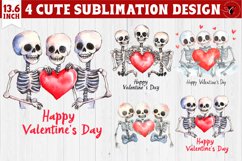 Valentines Skeleton clipart | Happy Valentine&#039;s Day Product Image 1