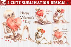 Valentines Skeleton clipart | Happy Valentine&#039;s Day Product Image 1