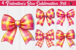 Valentine's Bow sublimation | Valentines day clipart Product Image 1