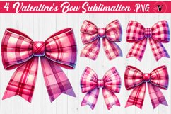 Valentine's Bow sublimation | Valentines day clipart Product Image 1