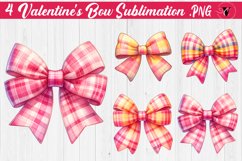 Valentine's Bow sublimation | Valentines day clipart Product Image 1