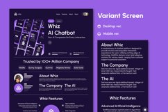 Whiz - AI Chatbot Landing Page V1 Product Image 4