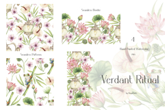 Watercolor Verdant Ritual Collection Bundle Product Image 5