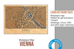 Vienna Street Map 3d Laser cut SVG, woodem decor, 8x12 inch Product Image 4