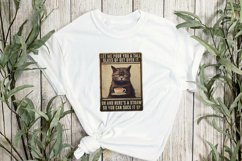 Vintage Black Cat Sublimation Clipart Product Image 3