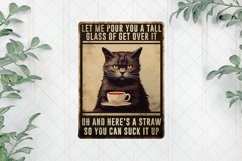 Vintage Black Cat Sublimation Clipart Product Image 1