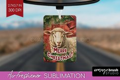 Vintage Christmas Air Freshener PNG - Xmas Car Freshener Product Image 1