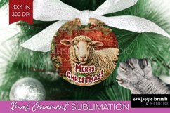 Vintage Christmas Ornament PNG - Retro Xmas Sublimation Product Image 1