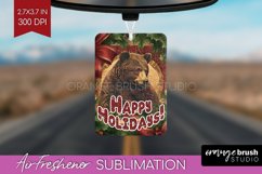 Vintage Christmas Air Freshener PNG - Xmas Car Freshener Product Image 1