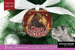 Vintage Christmas Ornament PNG - Retro Xmas Sublimation Product Image 1