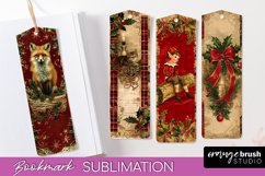 Vintage Christmas Bookmark - Retro Christmas Bookmarks PNG Product Image 1