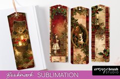 Vintage Christmas Bookmark - Retro Christmas Bookmarks PNG Product Image 1