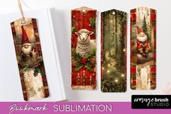 Vintage Christmas Bookmark - Retro Christmas Bookmarks PNG Product Image 1