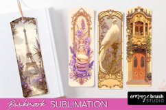 Vintage Scrapbook Bookmark Sublimation - Ephemera Bookmarks Product Image 1