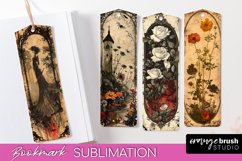 Vintage Halloween Bookmark - Printable Scrapbook Bookmarks Product Image 1