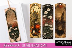 Vintage Halloween Bookmark - Printable Scrapbook Bookmarks Product Image 1