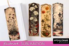 Vintage Halloween Bookmark - Printable Scrapbook Bookmarks Product Image 1