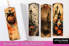 Vintage Halloween Bookmark - Printable Scrapbook Bookmarks Product Image 1