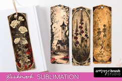 Vintage Halloween Bookmark - Printable Scrapbook Bookmarks Product Image 1