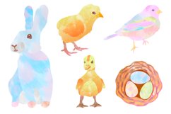 Watercolor easter png clipart. Happy easter animal Product Image 4