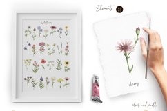 Watercolor Field Flowers Collection Bundle Product Image 4