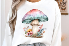 Watercolor mushroom clipart Product Image 2