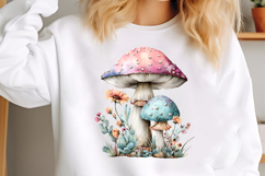 Watercolor mushroom clipart Product Image 3